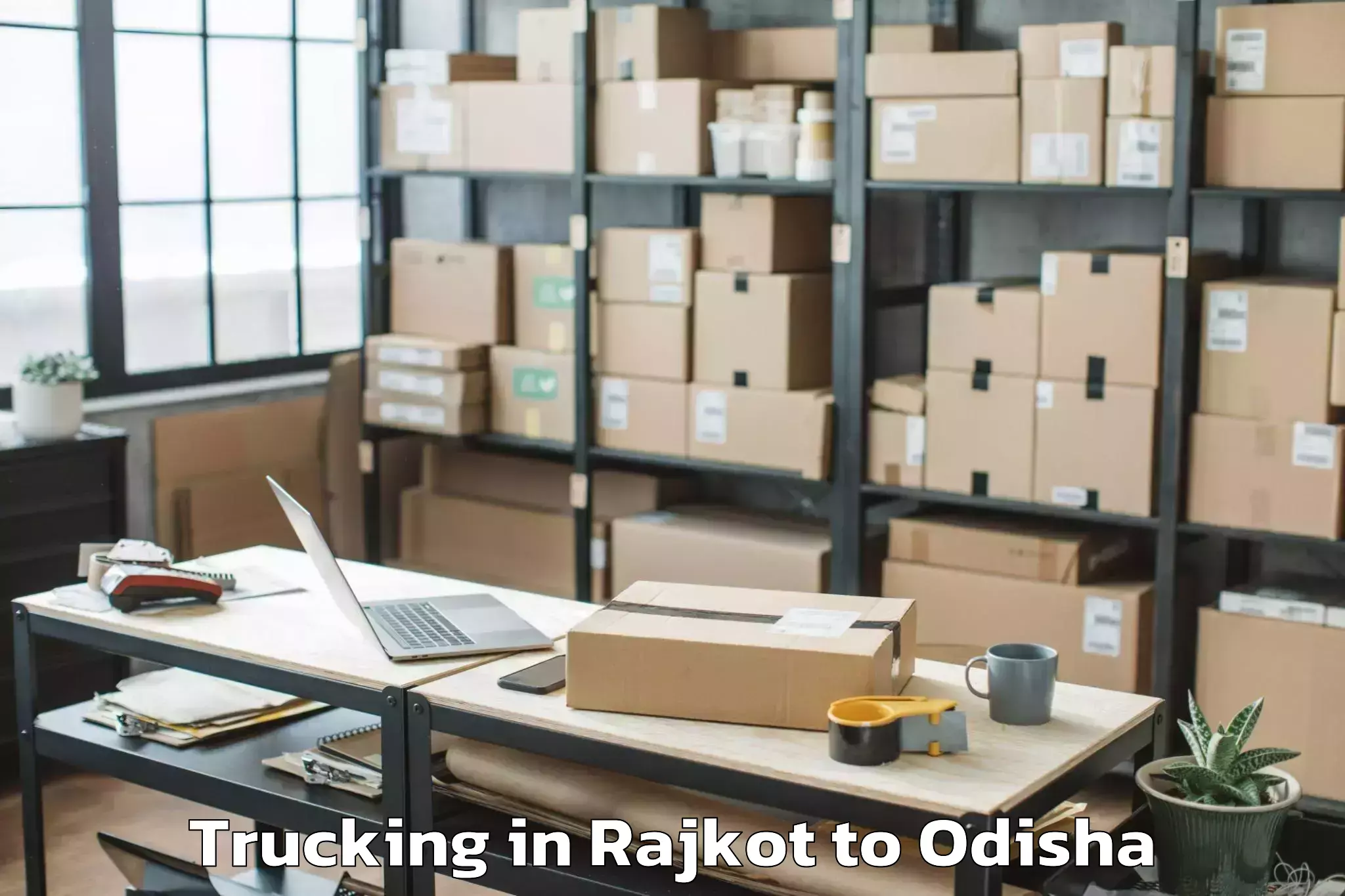 Book Rajkot to Harbhanga Trucking Online